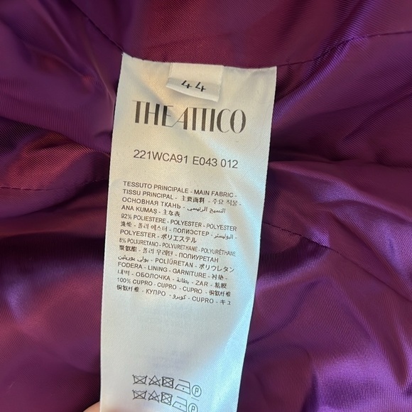 The Attico Blazer Dress Violet - Picture 8 of 8